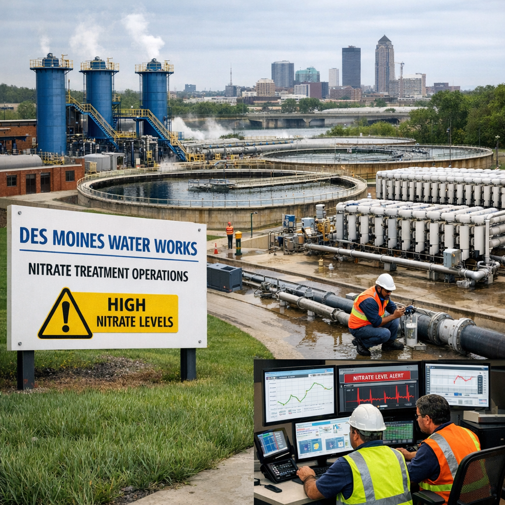 Des Moines Faces Rising Nitrate Levels in Drinking Water